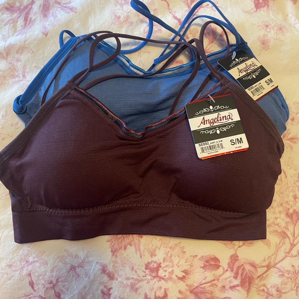 Angelina Women's Intimates Set - Blue and purple